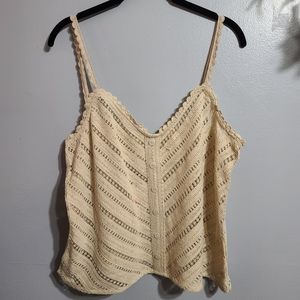 NWT H&M Crochet, Boho, Knit Cami Size L